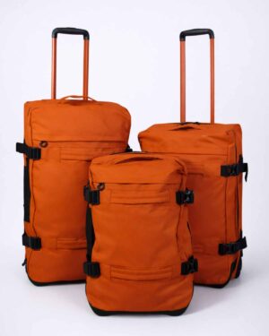 BIENOTI 403055 TROLLEY WATERPROOF DE 2 RUEDAS Naranja (3 Piezas)
