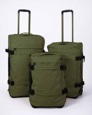 BIENOTI 403055 TROLLEY WATERPROOF DE 2 RUEDAS Verde cammo (3 Piezas)